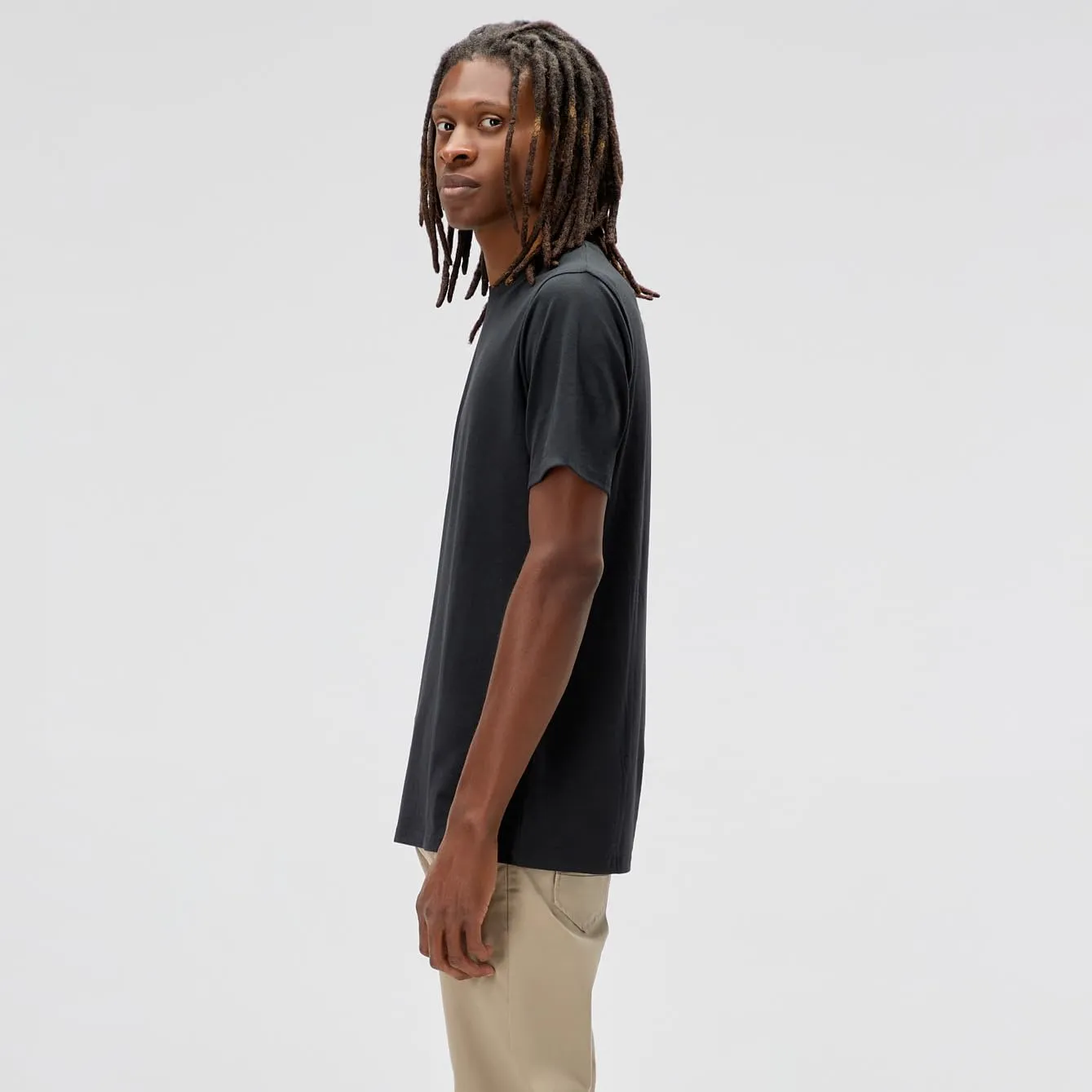 TallSlim Men's Tall Slim-Fit Short Sleeve Crewneck T-Shirt - Extra Long, Slim Fit, Preshrunk Easy Care