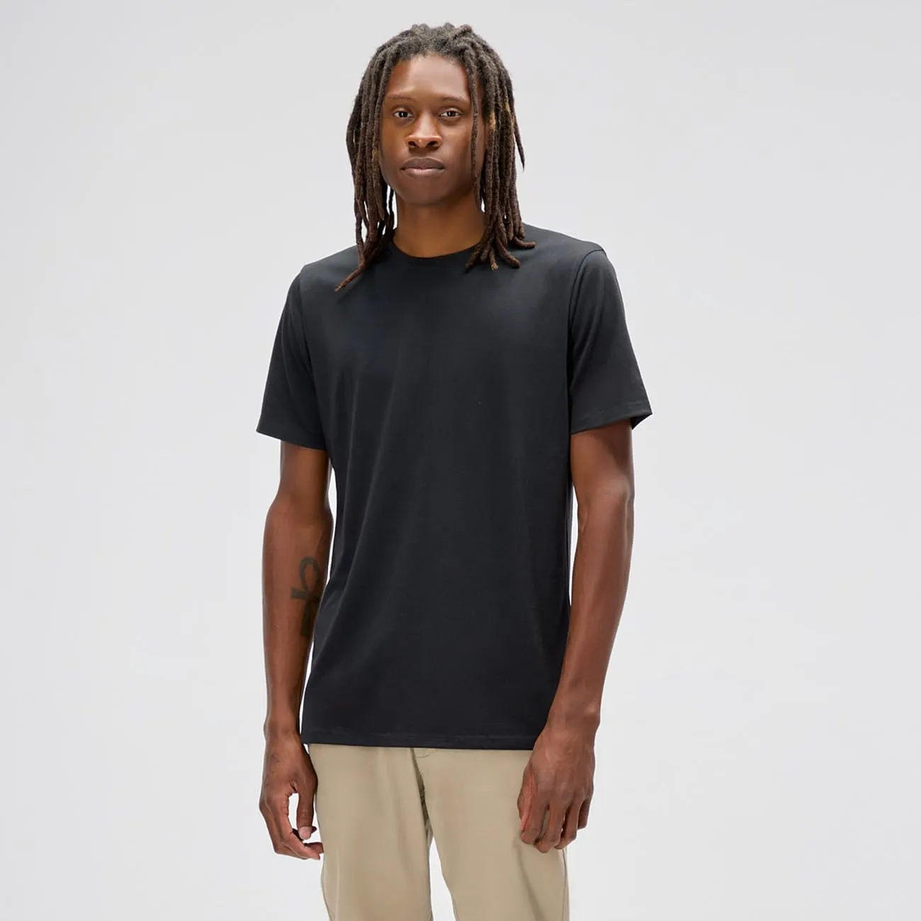 TallSlim Men's Tall Slim-Fit Short Sleeve Crewneck T-Shirt - Extra Long, Slim Fit, Preshrunk Easy Care