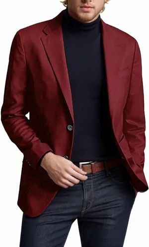 Thatrich Suit Jacket for Men Lightweight Fall Work Tops Long Sleeve Office Shirts Formal Business Casual Shirts Cardigan Coat
