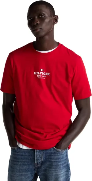 Tommy Hilfiger Men's Short Sleeve Cotton Graphic T-Shirts with Printed Logo