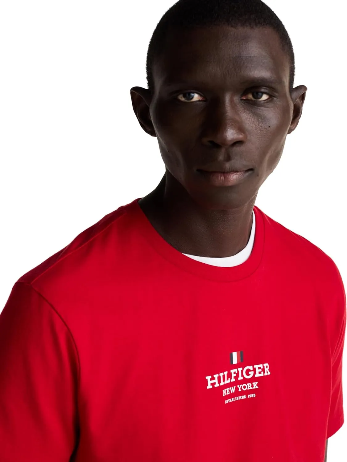 Tommy Hilfiger Men's Short Sleeve Cotton Graphic T-Shirts with Printed Logo