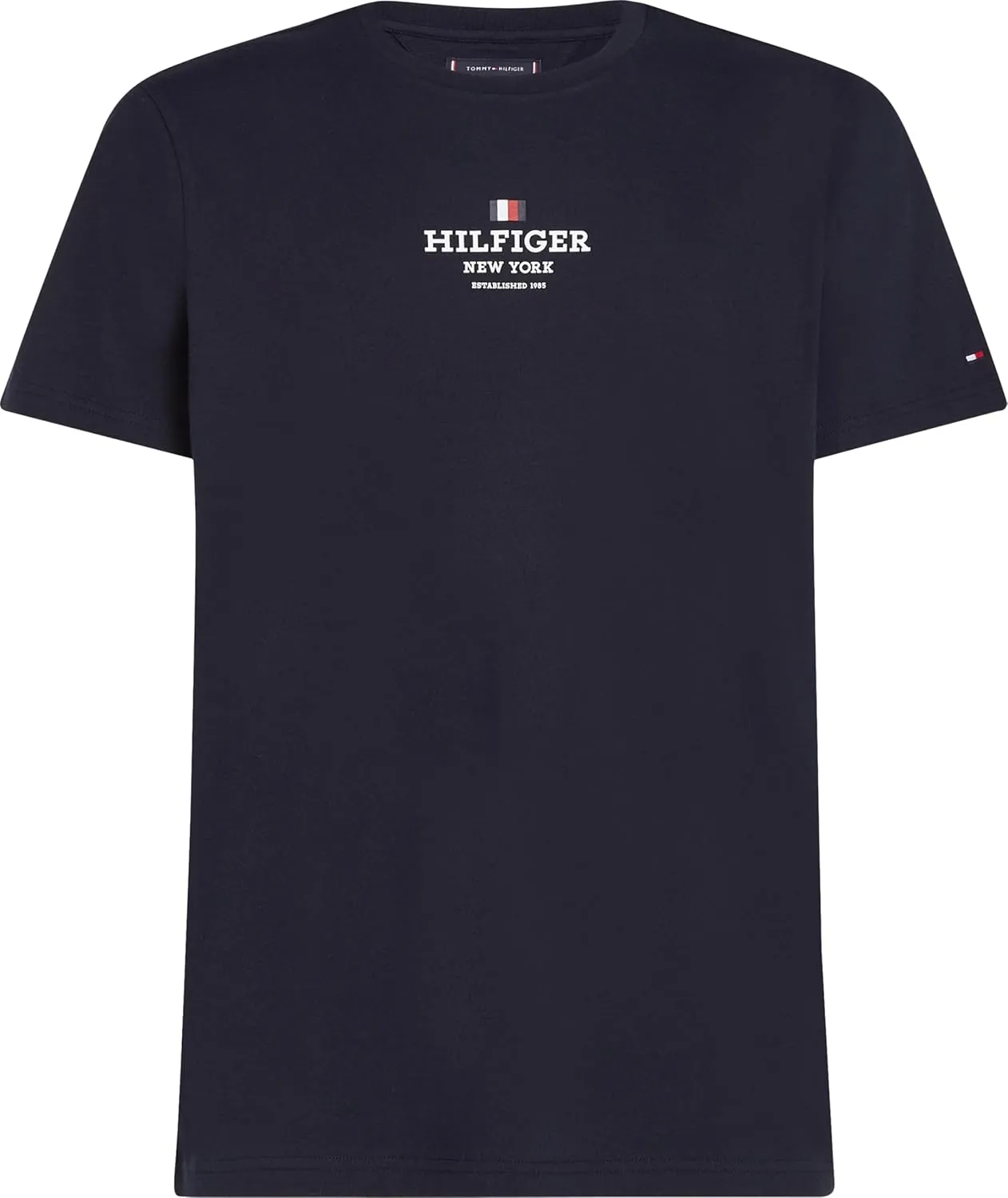 Tommy Hilfiger Men's Short Sleeve Cotton Graphic T-Shirts with Printed Logo