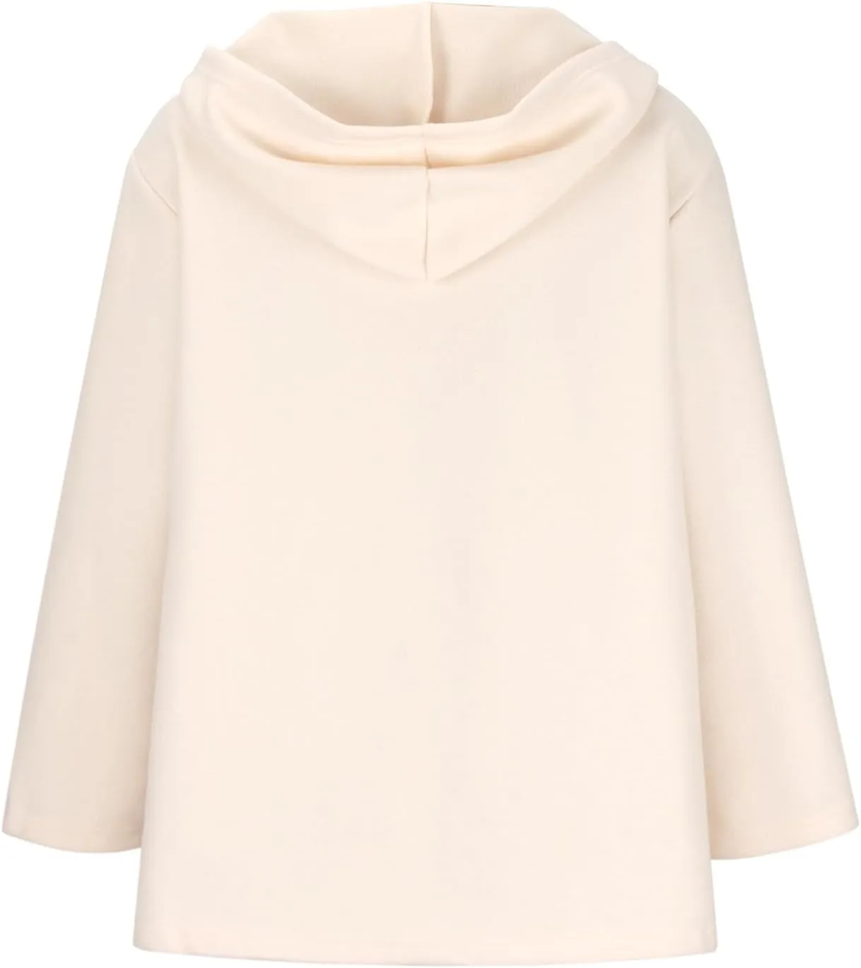 Trench Coats for Women Elegant Trendy Hooded Wool Blend Pea Coats Open Front Cardigan Outwear Winter Warm Overcoat