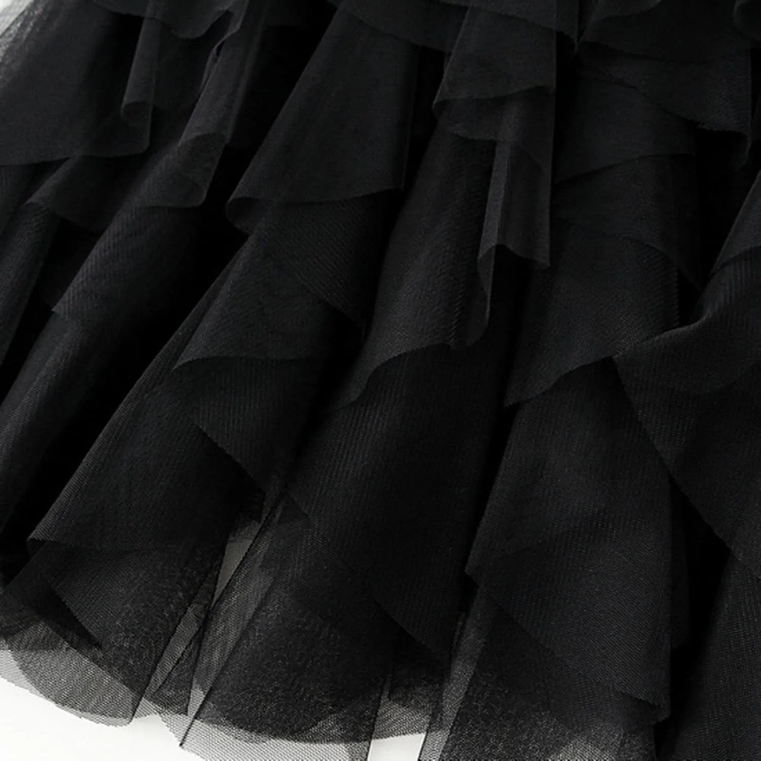 Tulle Skirts for Women A Line Dance Skirts Elastic Waist Flowy Skirts Layered Mesh Skirts Minin Irregular Tutu Skirts