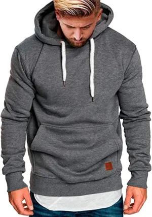 TUQIDEWU Mens Hoodies Pullover, Quarter Zip Pullover Men Hoodie, Mens Sweatshirt Zip Up Fall Sweatshirts for Men Long Sleeve Classic Hoodies Casual Lightweight Pullover with Pocket Dark Gray