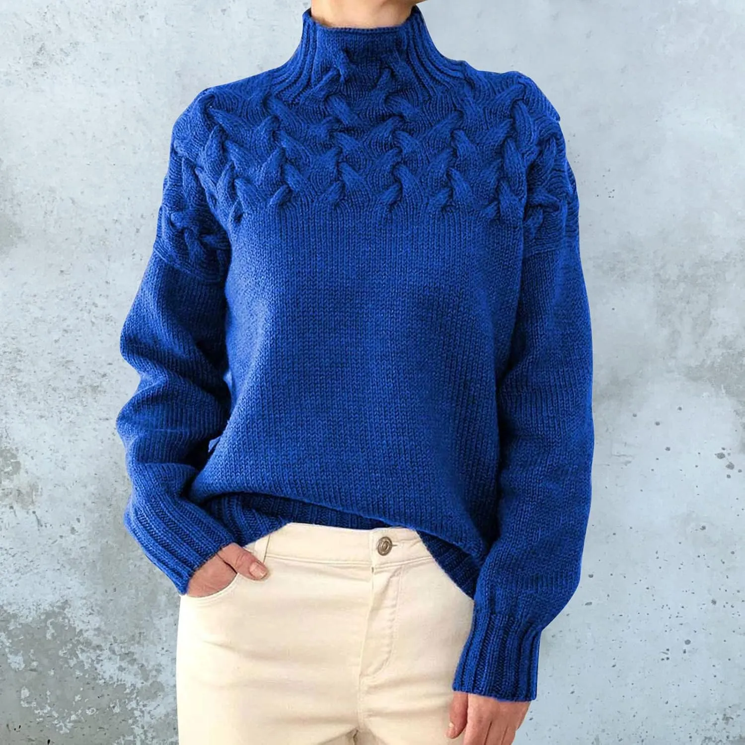 Turtleneck Sweaters for Women 2024 Basic Knit Ribbed Long Sleeve Slim Fit Casual T-Shirts Fashion Trendy Pullover Top