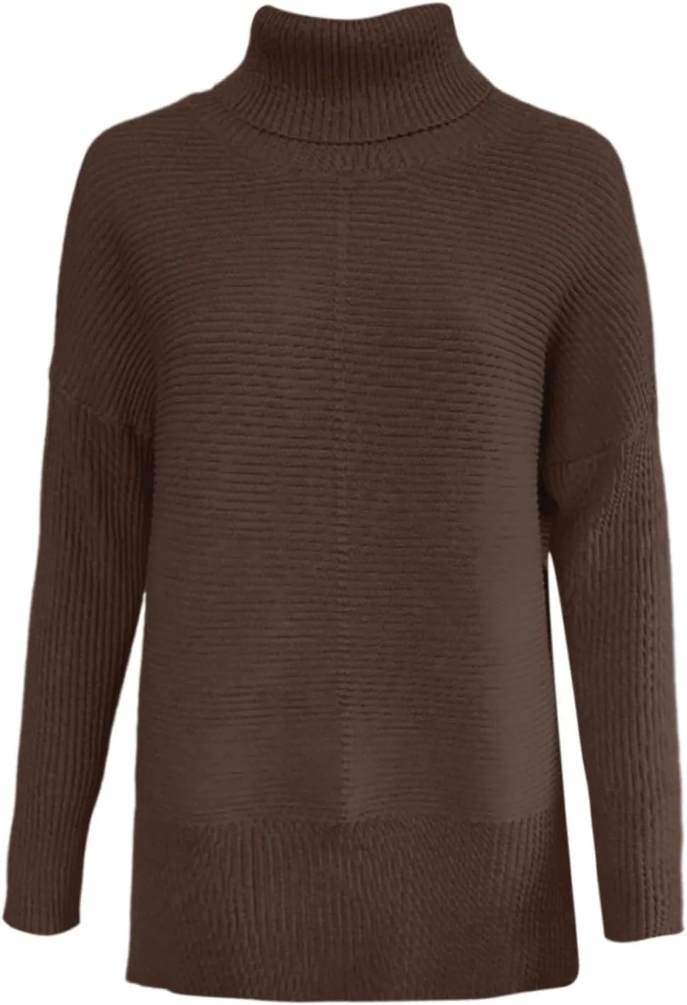 Turtleneck Sweaters for Womens Casual Solid Color Knitted Sweaters Fall Lightweight Loose Fit Pullover Top