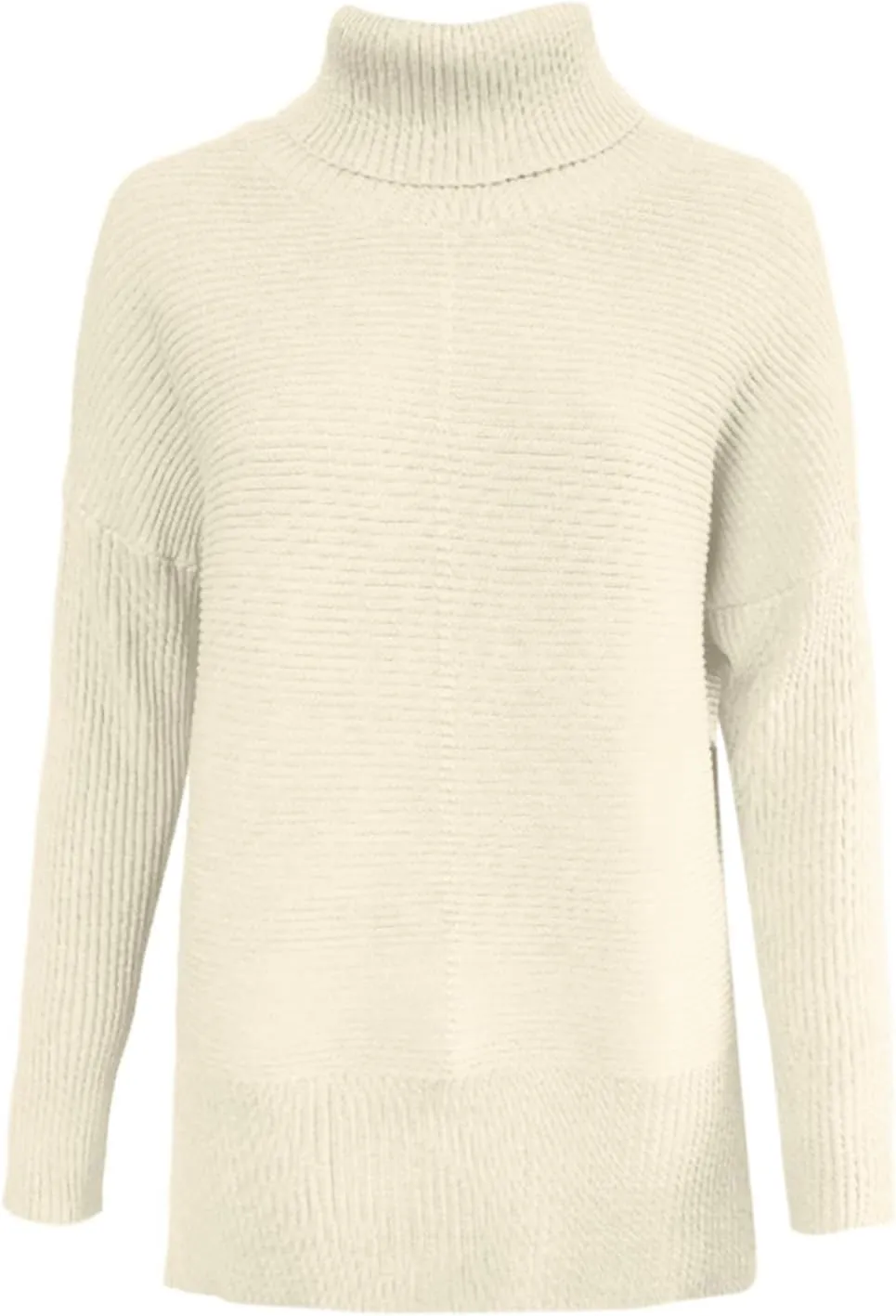Turtleneck Sweaters for Womens Casual Solid Color Knitted Sweaters Fall Lightweight Loose Fit Pullover Top