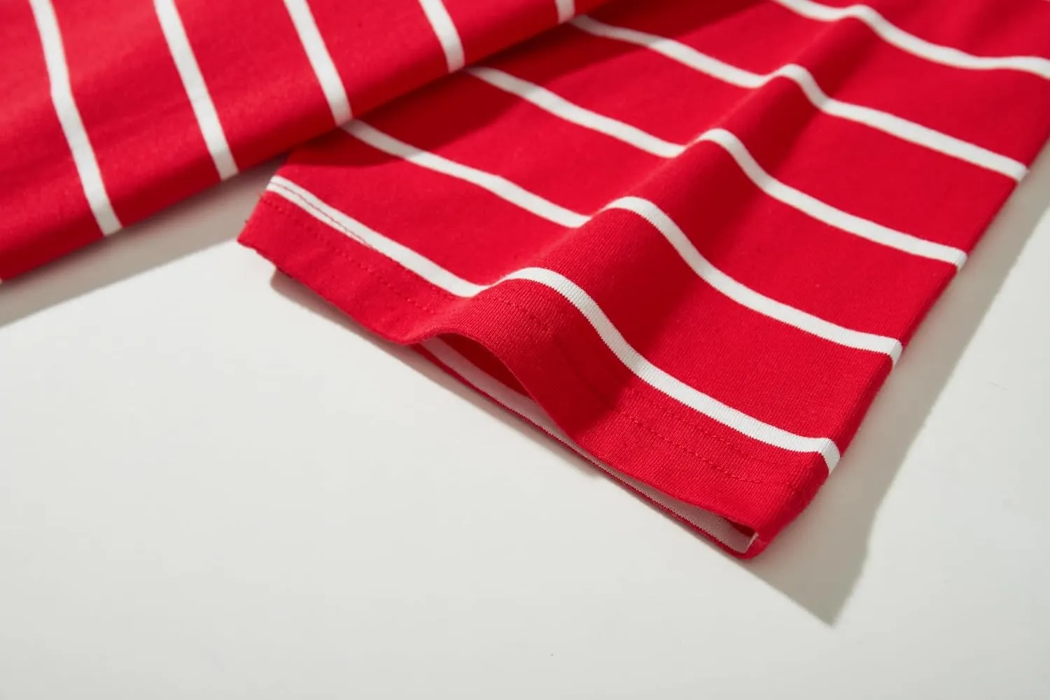 VEIISAR Men's Crewneck Striped T-Shirt Soft Elastic Cotton Tees