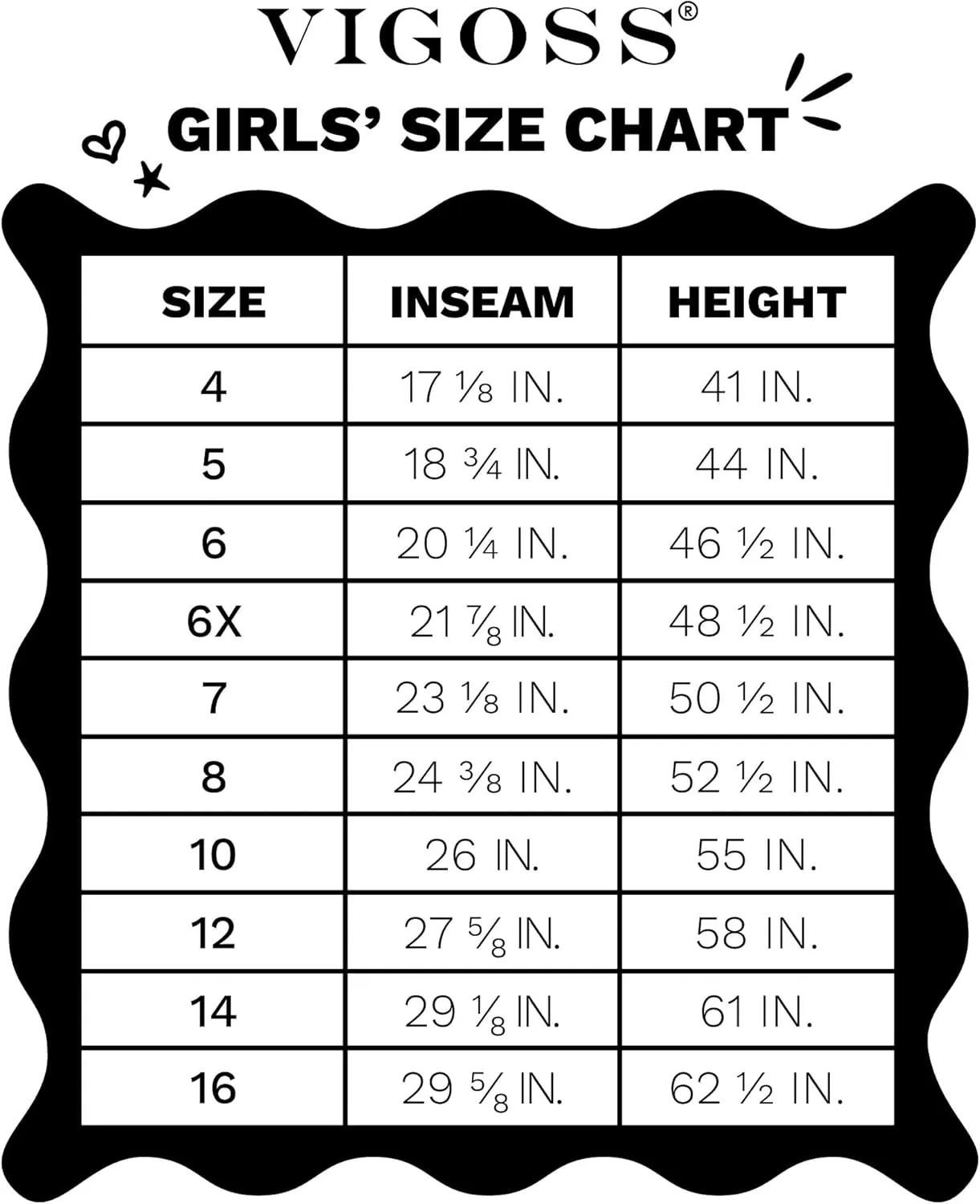 VIGOSS Girls' Jeans - Super Stretch Denim Skinny Jeans for Girls - Kids Adjustable Slim Fit Jeans (4-16)
