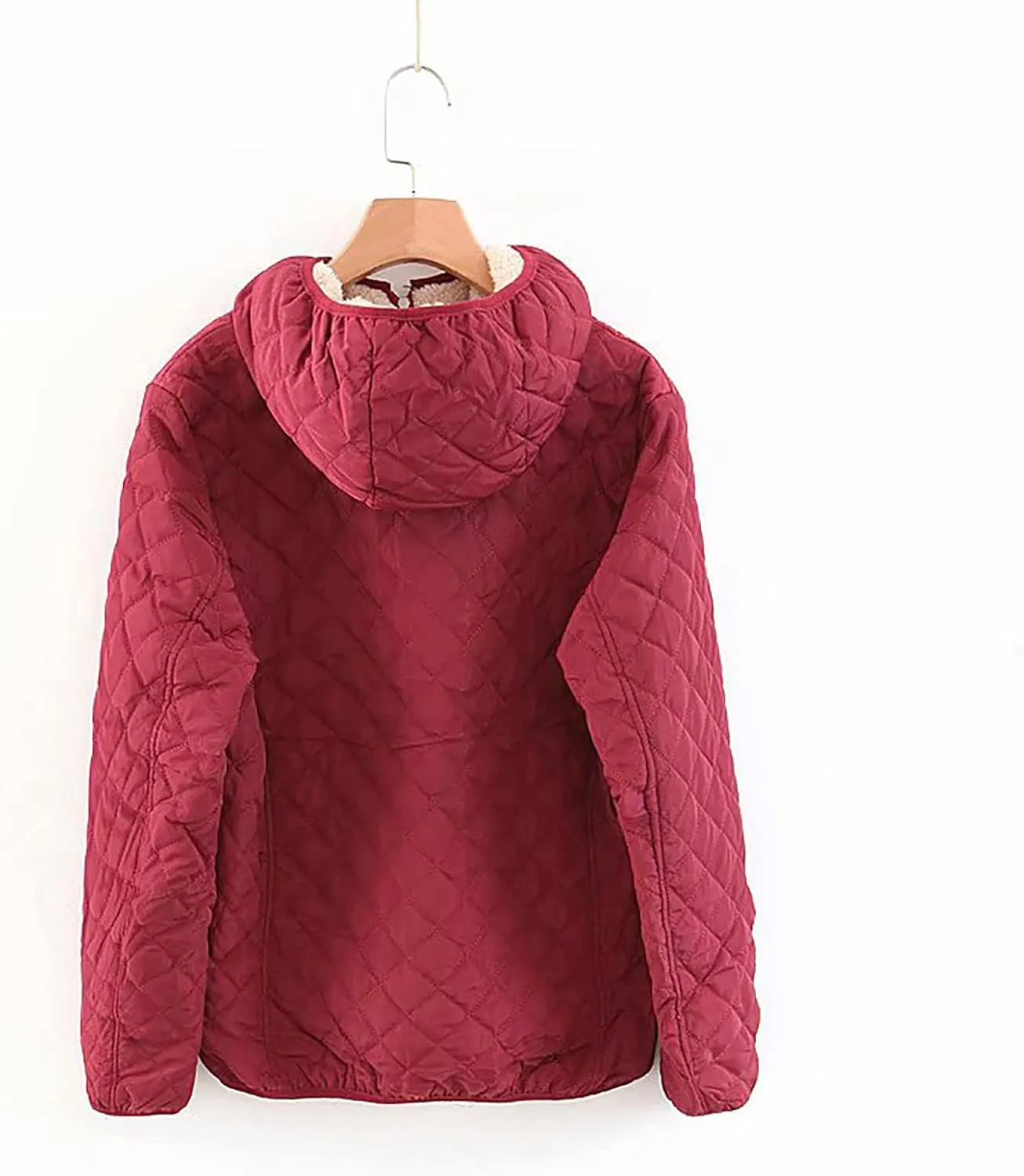 Winter Coats for Women Casual Fleece Jacket Warm Soft Outdoor Sherpa Lined Thick Coat Outwear with Pockets Padded Coat