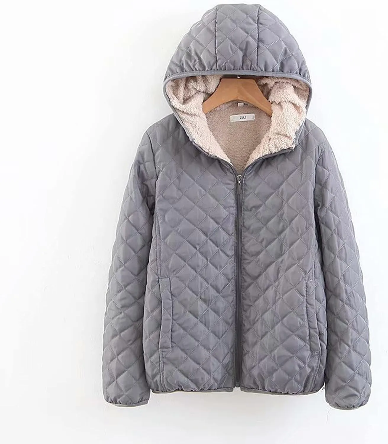Winter Coats for Women Casual Fleece Jacket Warm Soft Outdoor Sherpa Lined Thick Coat Outwear with Pockets Padded Coat