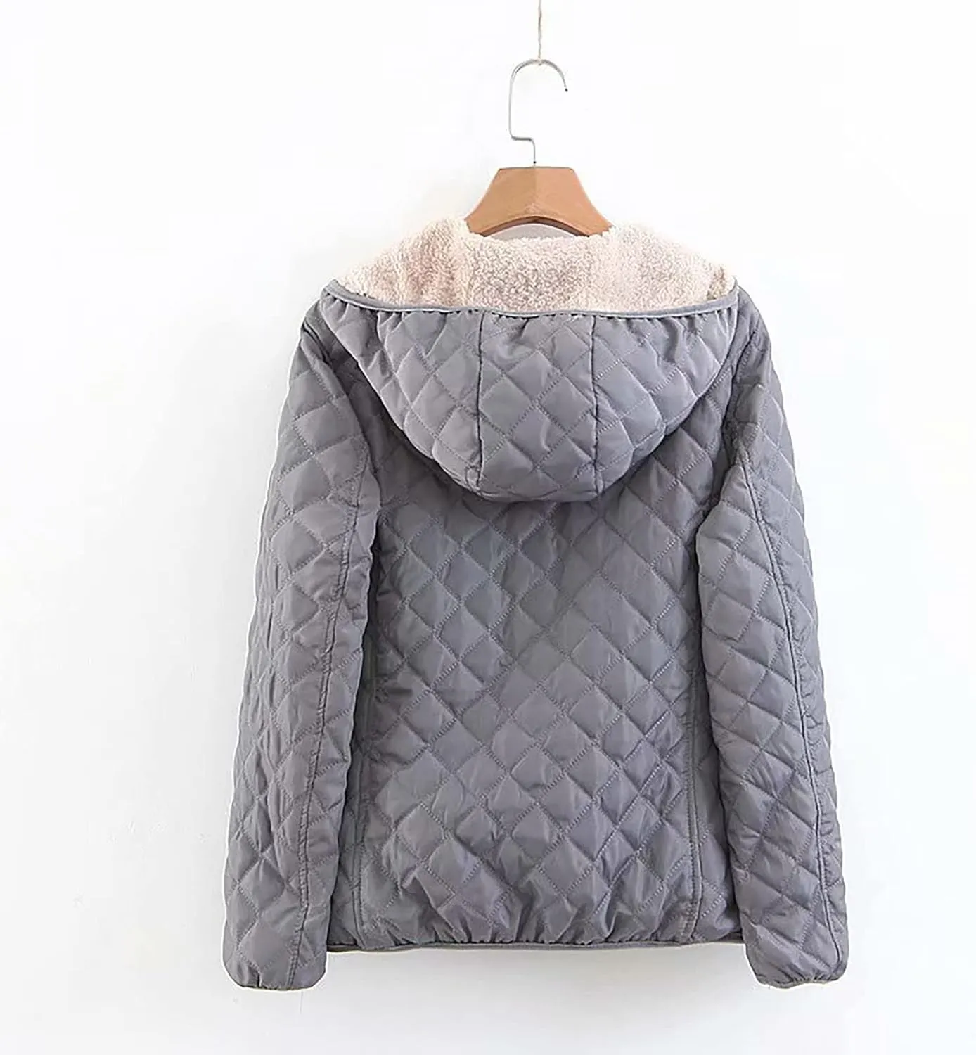 Winter Coats for Women Casual Fleece Jacket Warm Soft Outdoor Sherpa Lined Thick Coat Outwear with Pockets Padded Coat