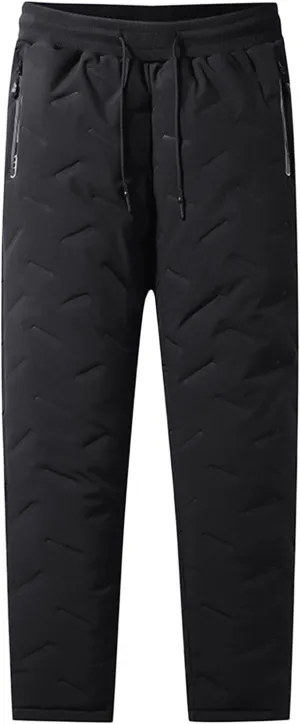 Winter Pants for Men Fleece Lined Sweatpants Tall Heavyweight Thermal Sherpa Joggers Mens Warm Pant Active Track Pants