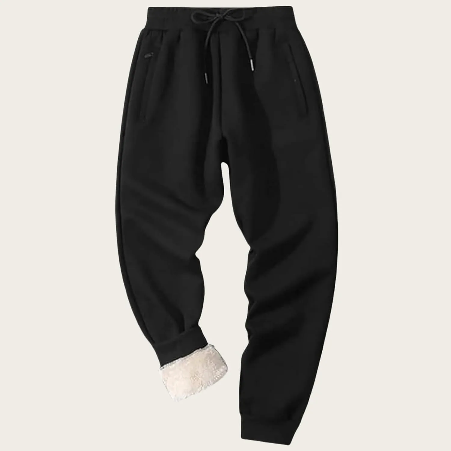 Winter Pants for Men Fleece Lined Sweatpants Tall Heavyweight Thermal Sherpa Lined Joggers Mens Warm Pant with Pockets