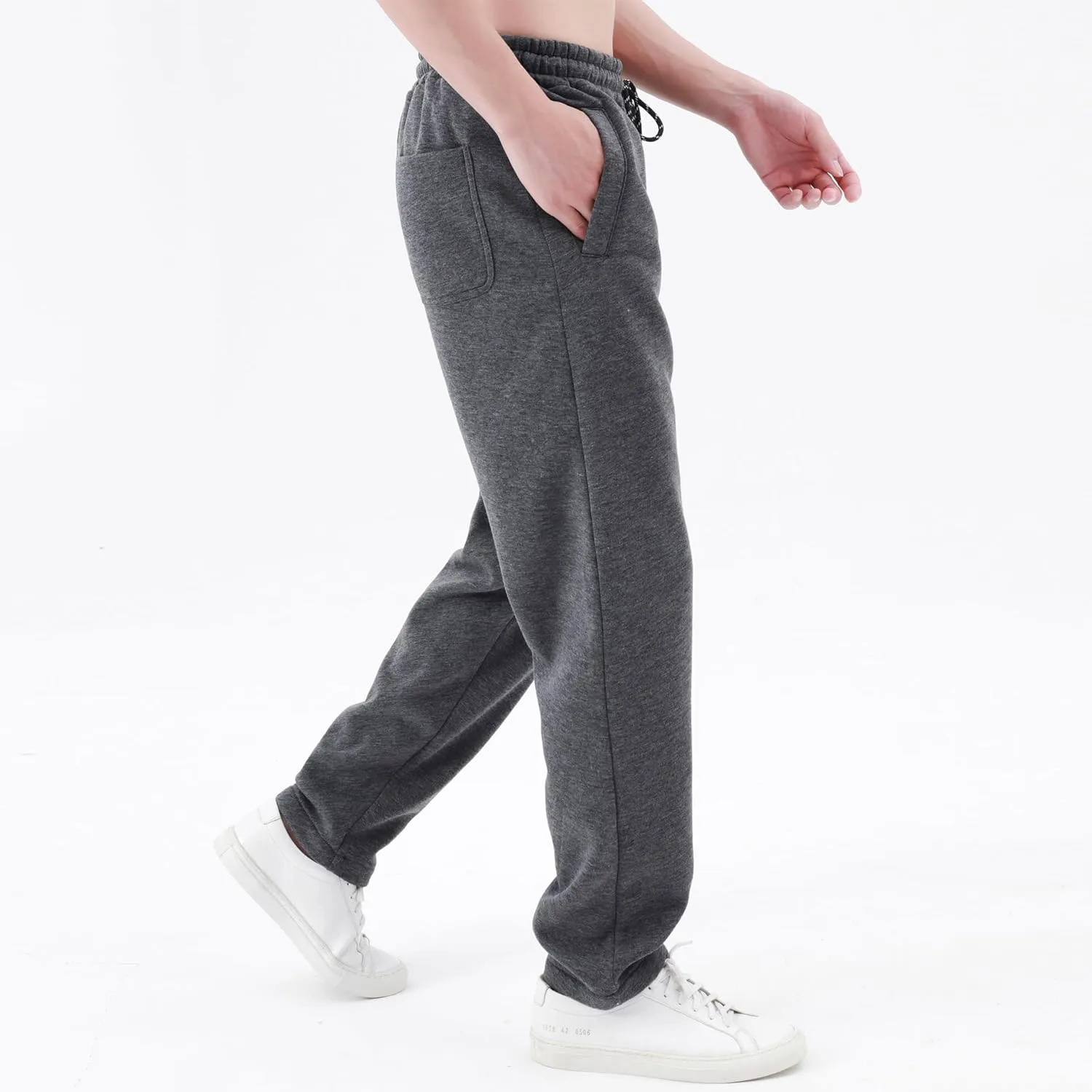 Winter Pants for Men Fleece Lined Sweatpants Tall Heavyweight Thermal Sherpa Lined Joggers Mens Warm Pant with Pockets
