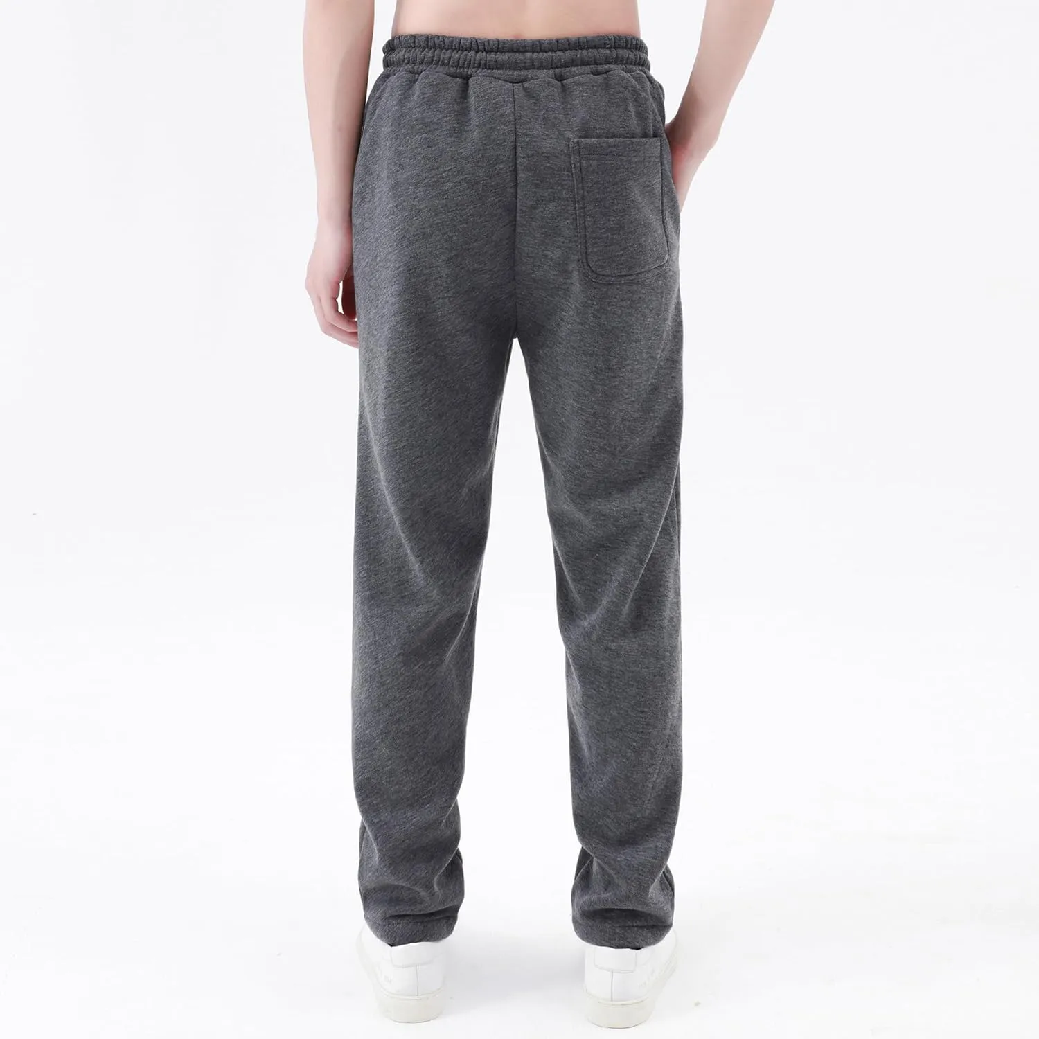 Winter Pants for Men Fleece Lined Sweatpants Tall Heavyweight Thermal Sherpa Lined Joggers Mens Warm Pant with Pockets