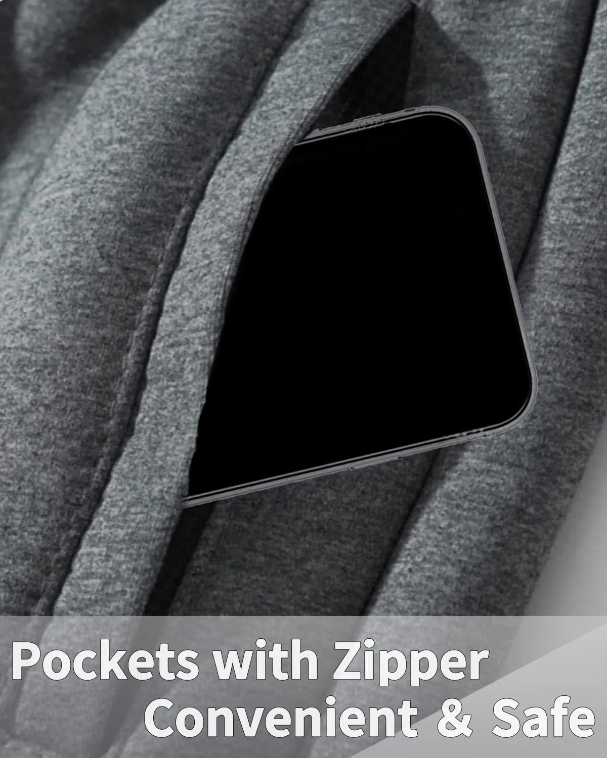 Winter Pants for Men Fleece Lined Sweatpants Tall Heavyweight Thermal Sherpa Lined Joggers Mens Warm Pant with Pockets