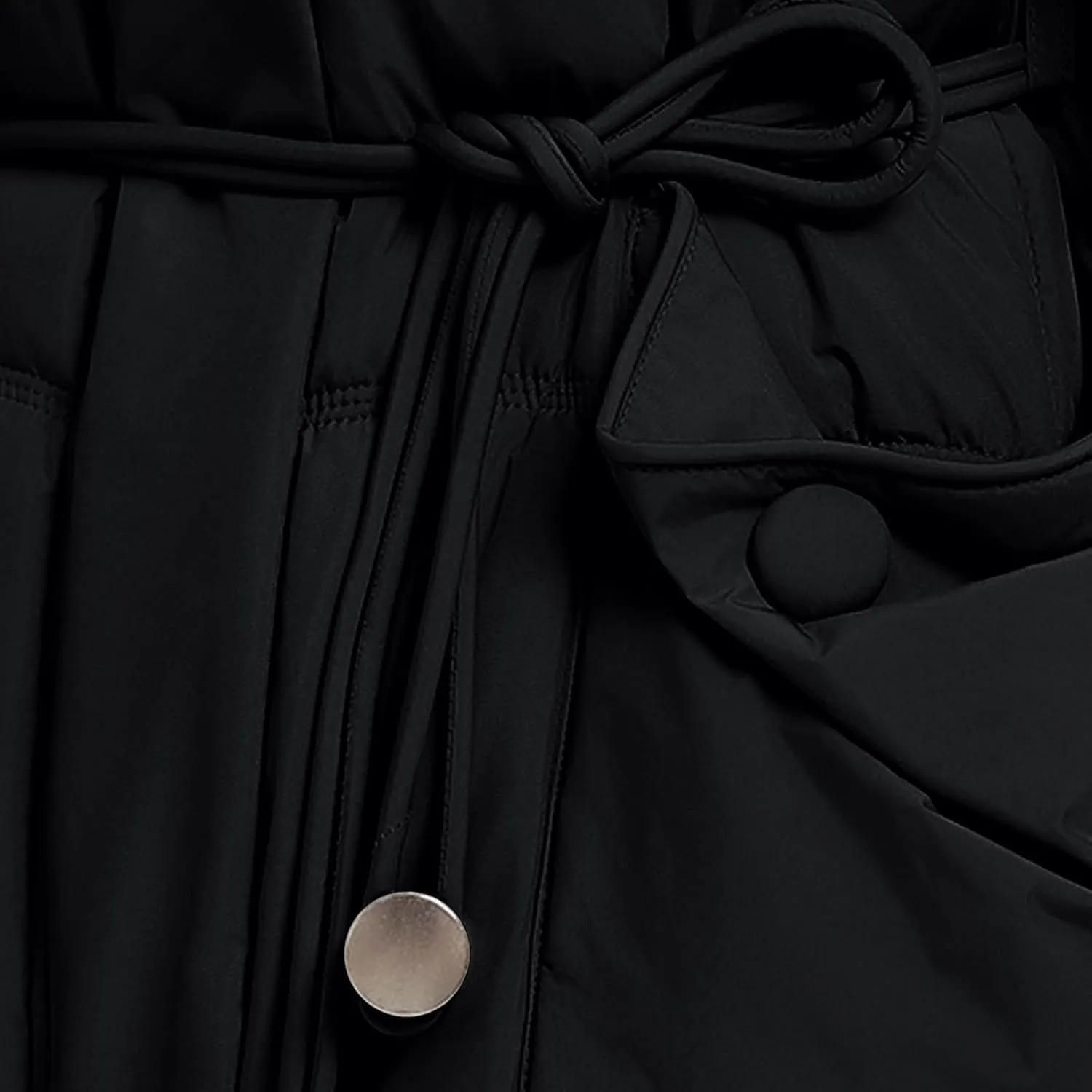Winter Puffer Jacket for Women Solid Color Loose Thicken and Warm Down Coat Winter Long Puffer Jackets Baggy Outwear