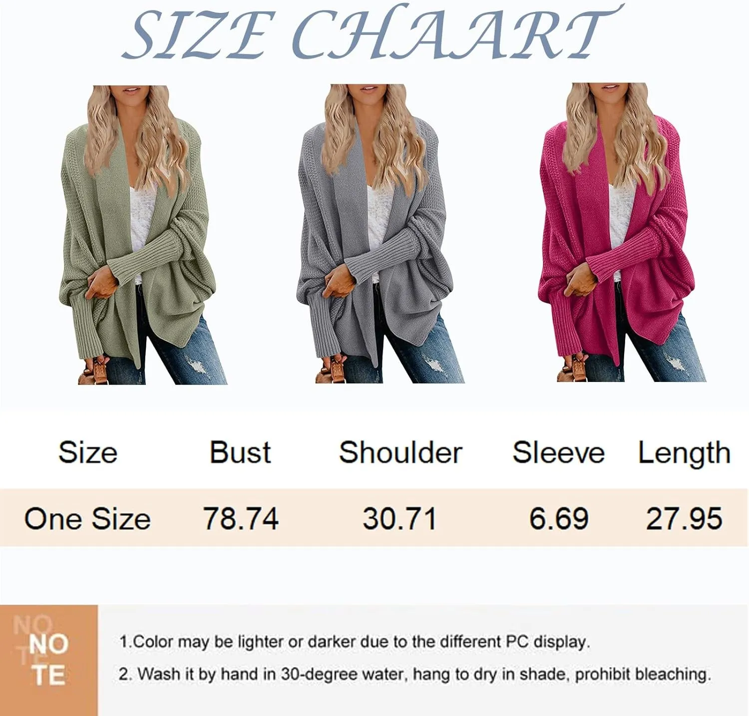 Women 2024 Open Front Long Sleeve Cable Knitted Hooded Knit Oversized Cardigan Sweaters Color Block Outwear Coat
