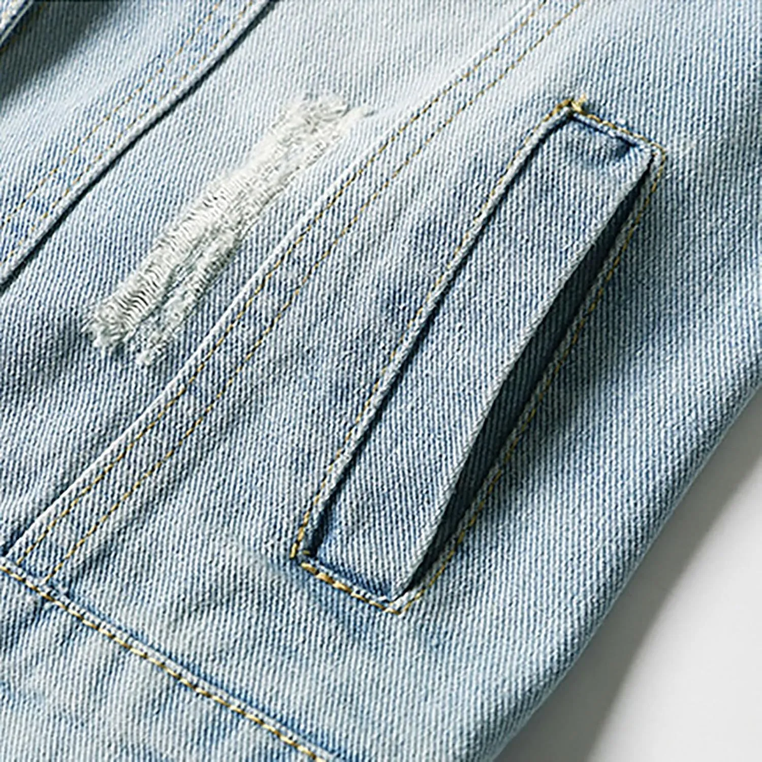 Women Autumn 3/4 Sleeve Retro Short Denim Jackets Light Blue Jean Coats Cropped Trucker Jean Jackets Coats 2024