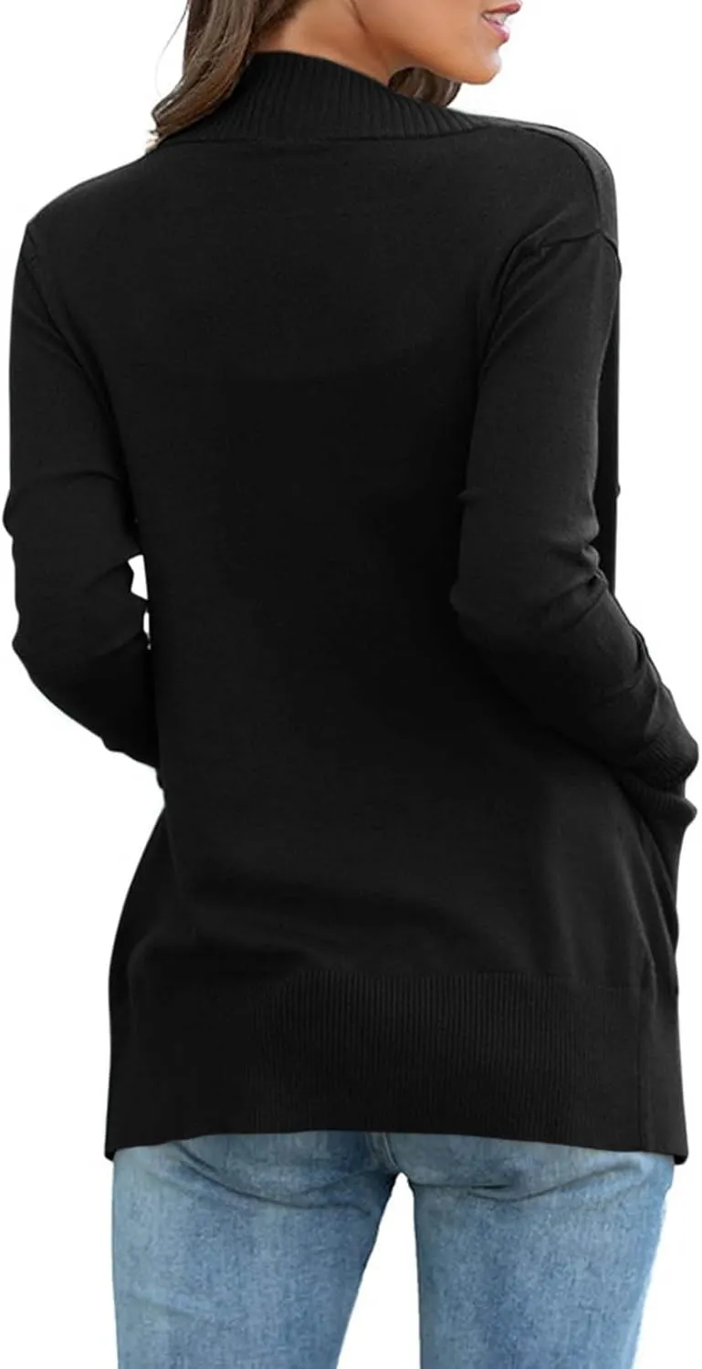 Women Cardigans Lightweight Open Front Cardigan Sweaters Draped Kimono Cardigan Casual Knit Sweaters Coat Soft Outwear