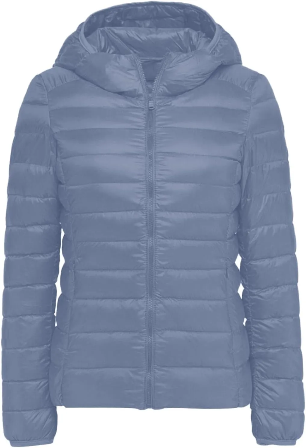 Women Coats Winter Packable Puffer Jacket Down Puffy Coat Hooded Zip Lightweight Warm Bubble Jackets Short 2024 Fall