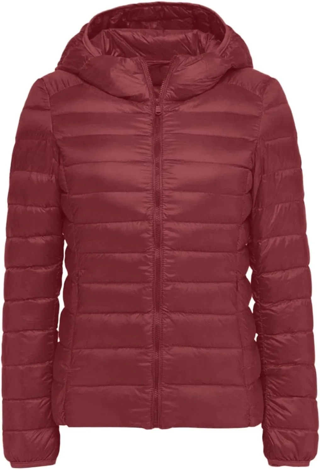Women Coats Winter Packable Puffer Jacket Down Puffy Coat Hooded Zip Lightweight Warm Bubble Jackets Short 2024 Fall