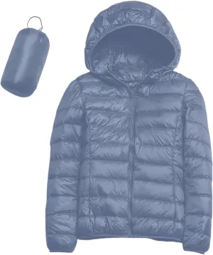 Women Coats Winter Packable Puffer Jacket Down Puffy Coat Hooded Zip Lightweight Warm Bubble Jackets Short 2024 Fall