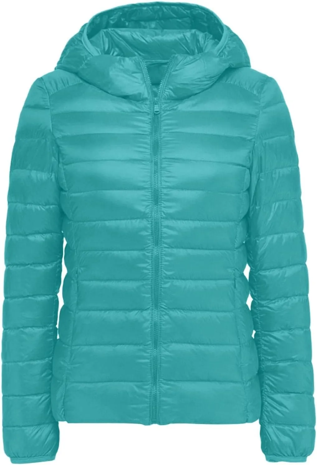 Women Coats Winter Packable Puffer Jacket Down Puffy Coat Hooded Zip Lightweight Warm Bubble Jackets Short 2024 Fall