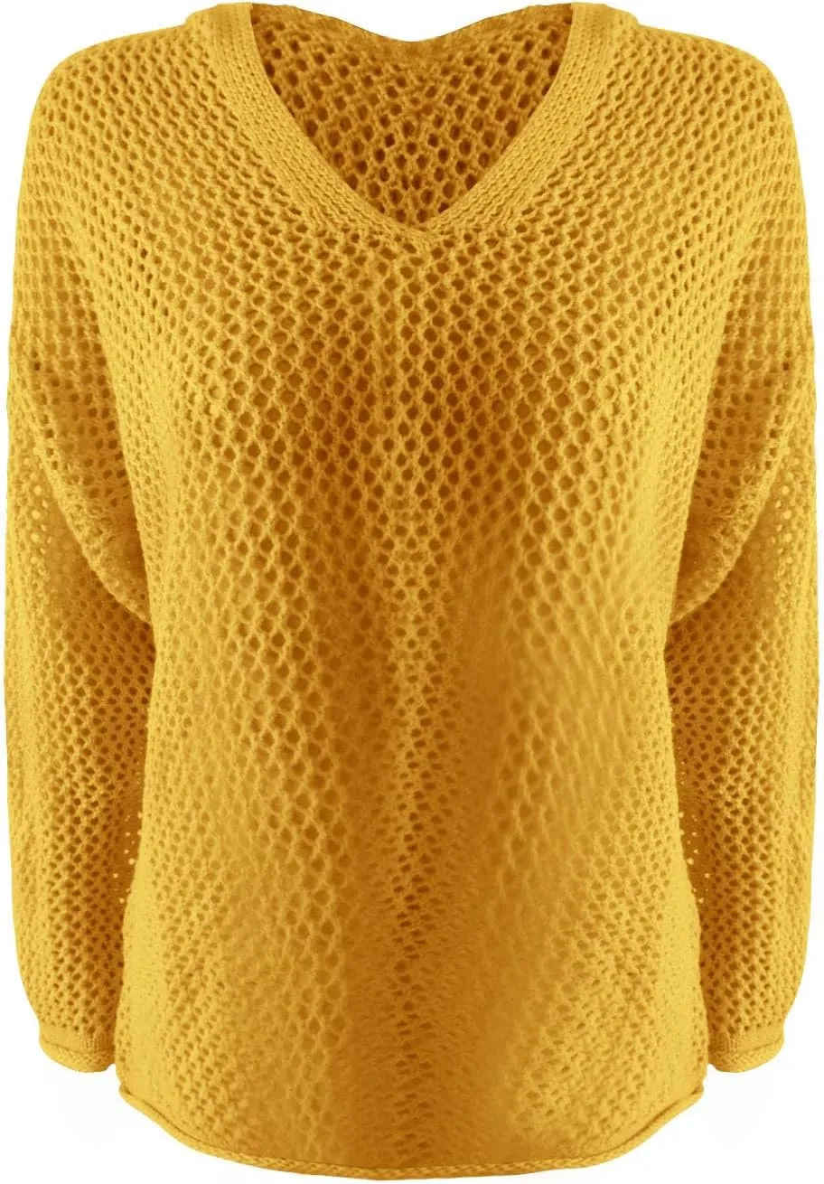 Women Cut Out Knitted V Neck Hoodies Loose Fit Crochet Hollow Out Cover Up Tops Sweater Casual Pullover Hooded Shirts