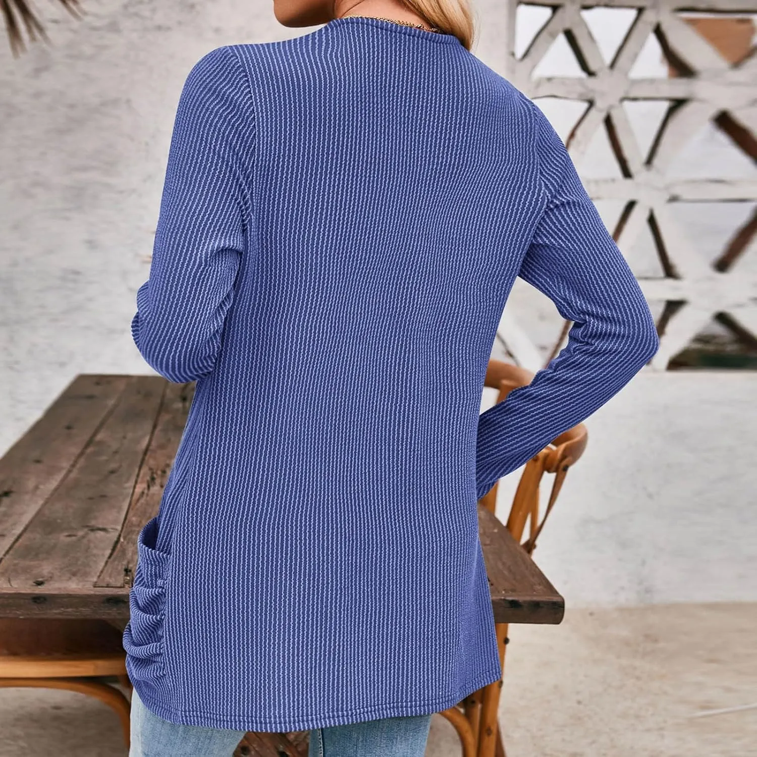 Women Fall Solid Color Open Front Cardigan Lightweight Long Sleeve Pure Color Womens Lightweight Cardigans for Womens Coat