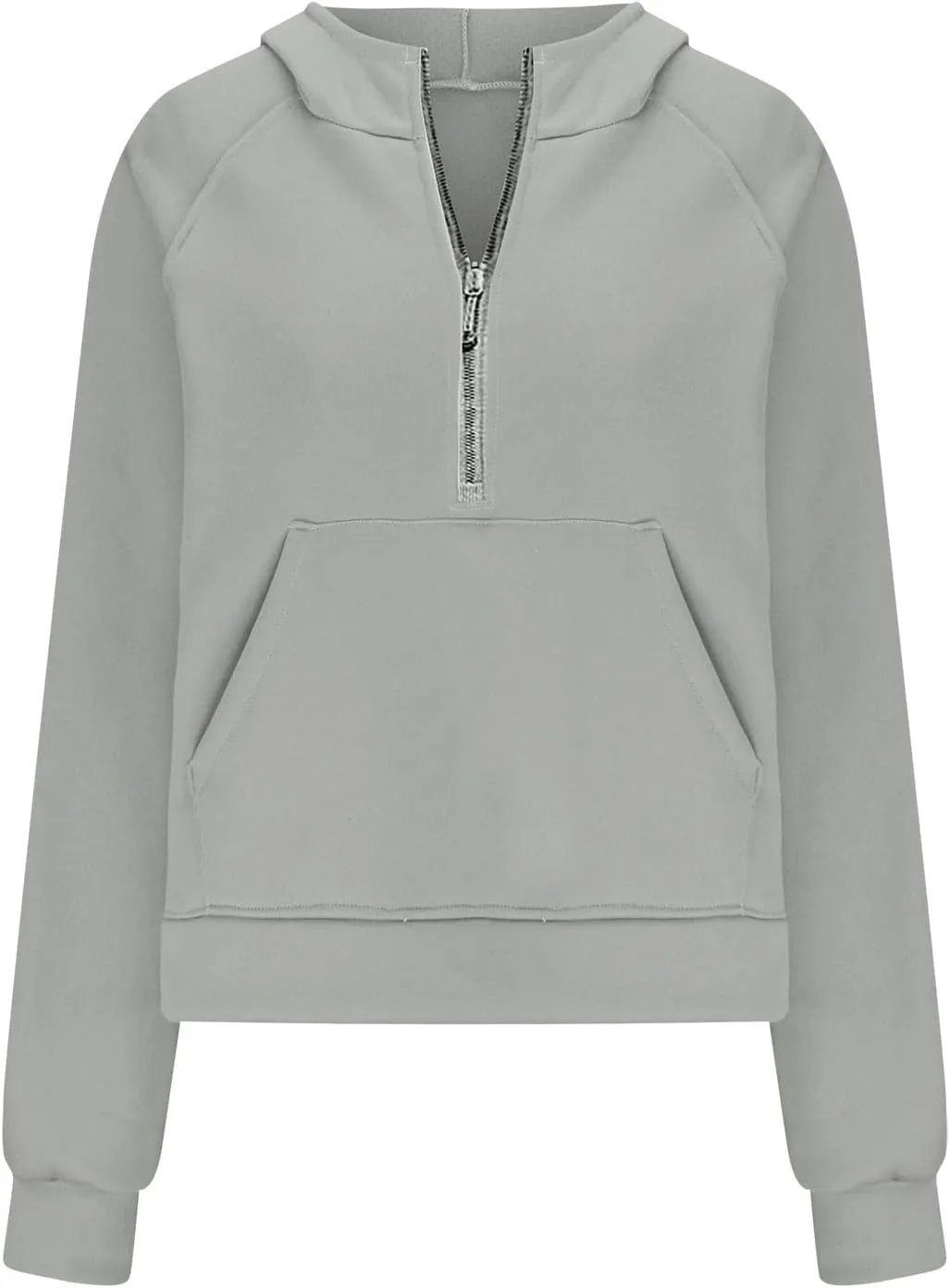 Women Half Zip Cropped Hoodies Fleece Quarter Zip Up Pullover Sweatshirts Winter Clothes 2023 Outfits Sweater