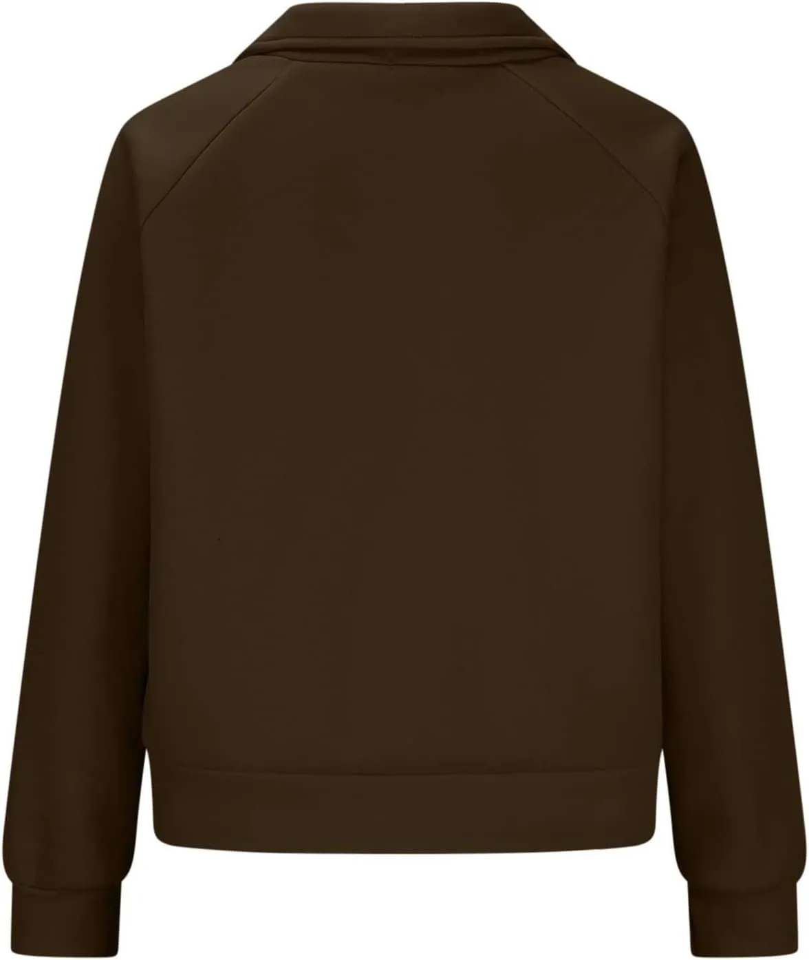 Women Half Zip Up Sweatshirts Trendy Long Sleeve Plain Pullover Fall Casual Oversized Tops Winter Comfort Clothes