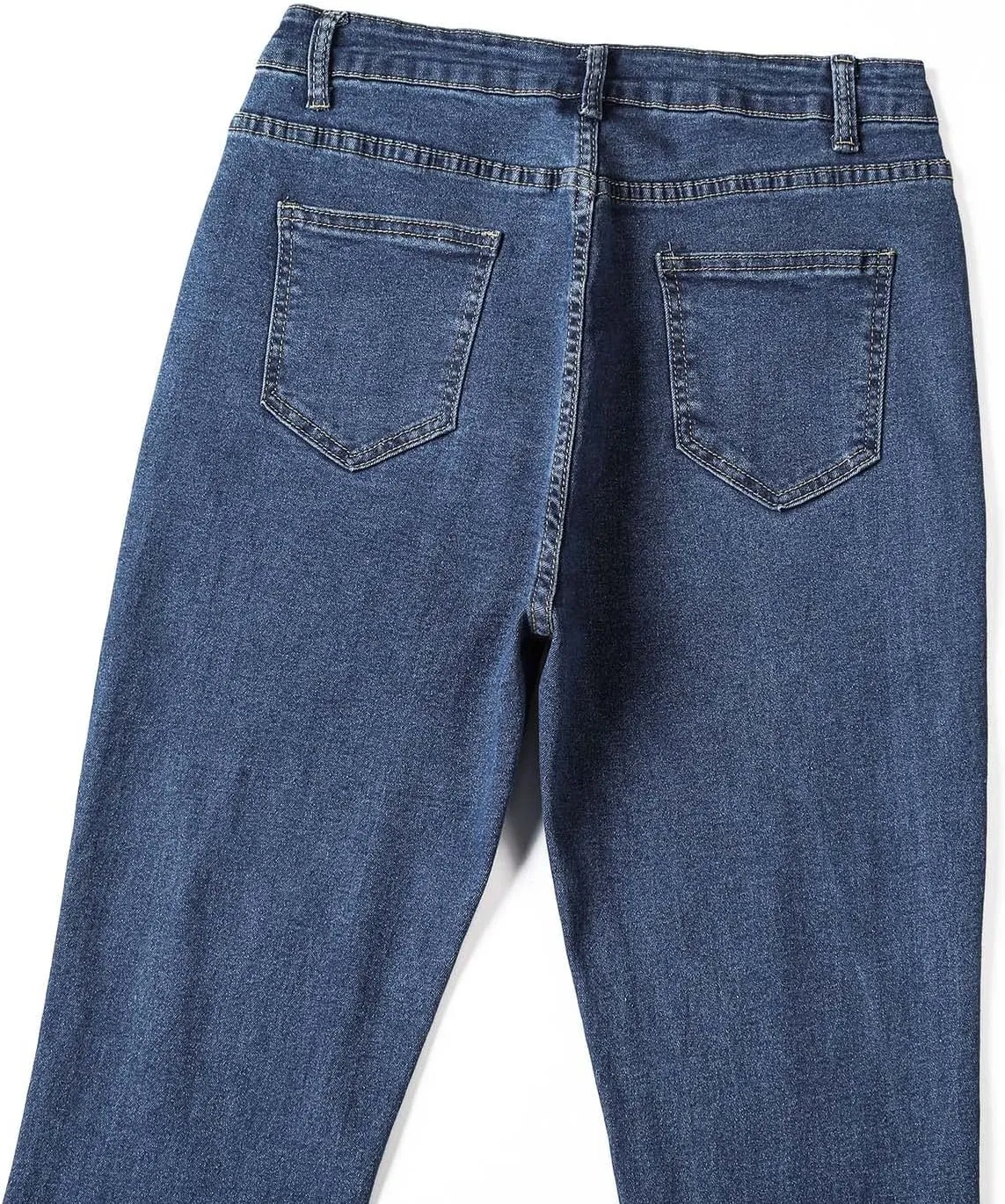 Women Juniors Mid Waist Skinny Fit Bootcut Pants Stretch Comfort Denim Flare Jeans Bell Bottom Jegging Jeans