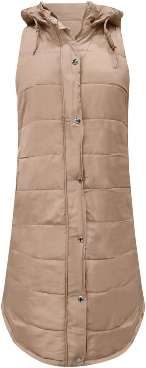 Women Vest Long Down Jacket Winter Down Jacket Casual Winter Puffer Jacket Warm Down Jacket