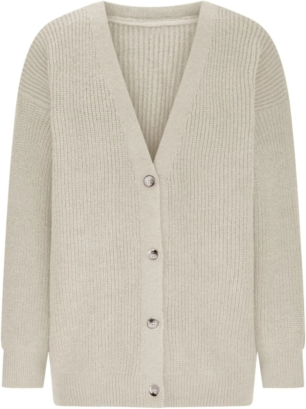 Womens 2023 Fall Sweaters Lightweight Open Front Cardigan Sweaters Button Down Ribbed Knit Sweater Outwear