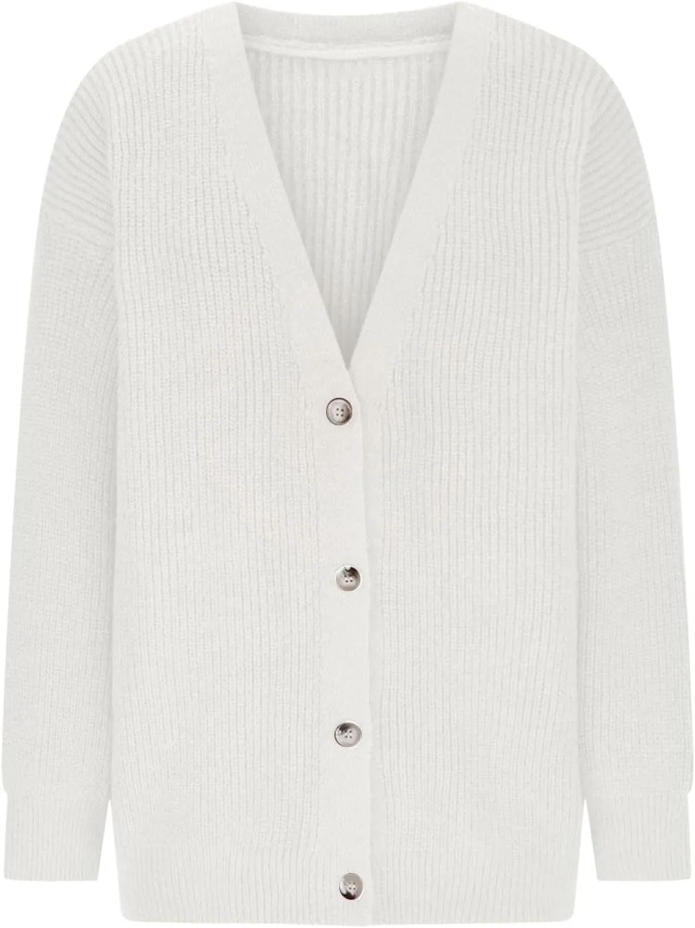 Womens 2023 Fall Sweaters Lightweight Open Front Cardigan Sweaters Button Down Ribbed Knit Sweater Outwear