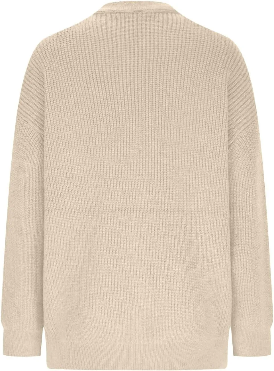 Womens 2023 Fall Sweaters Lightweight Open Front Cardigan Sweaters Button Down Ribbed Knit Sweater Outwear