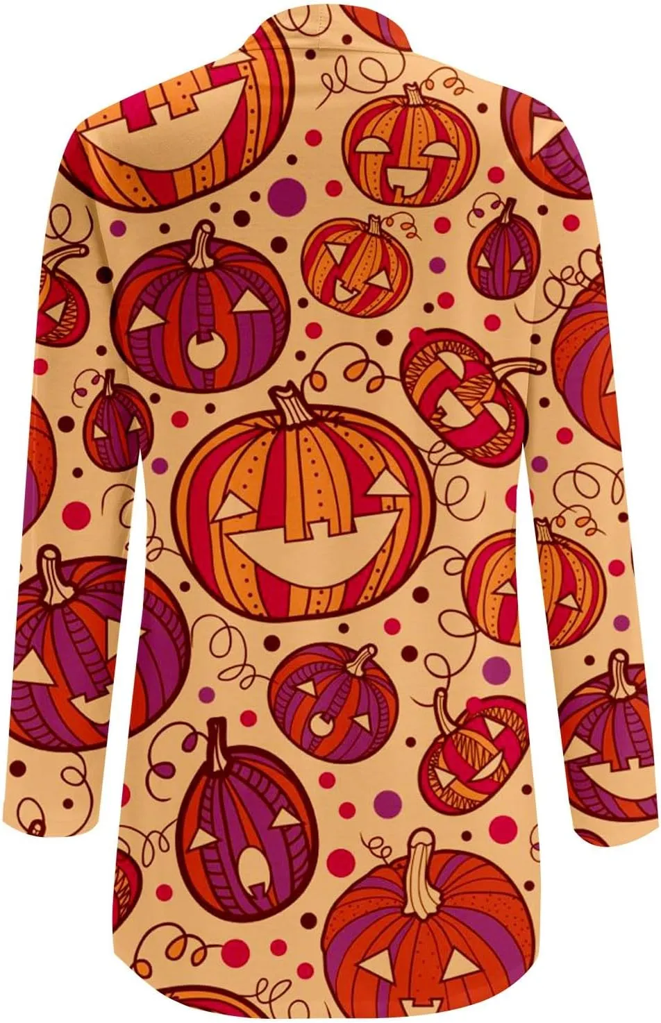 Womens 2023 Fall Winter Fashion Print Sweater Long Sleeve Open Front Casual Lightweight Soft Knit Cardigan Sweater