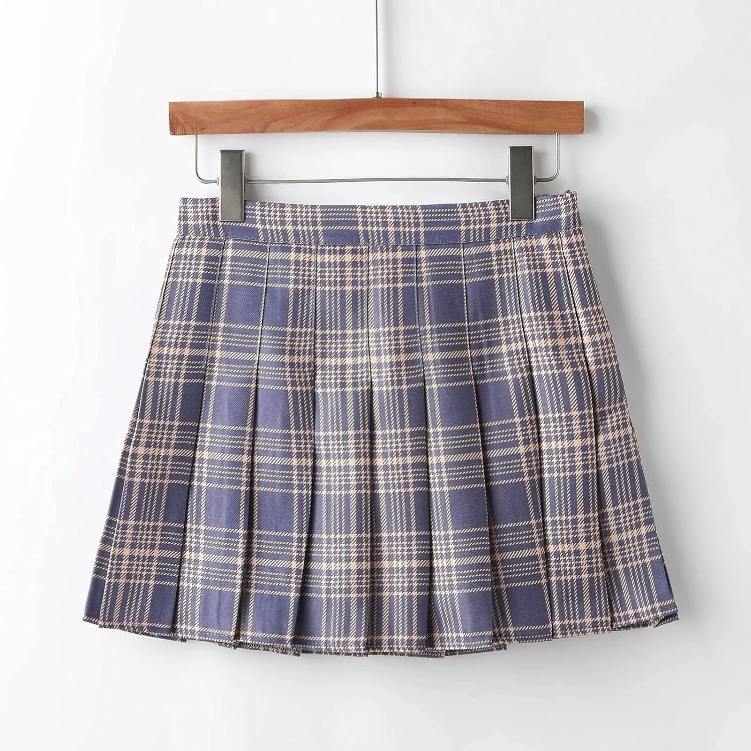Women's A-line High Waist Short Skirt Pleated Short Mini Skirts Dance Large Swing Half Preppy Skirts Spring
