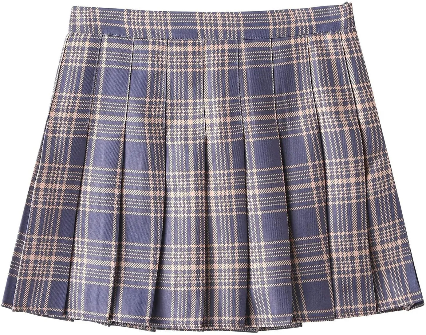 Women's A-line High Waist Short Skirt Pleated Short Mini Skirts Dance Large Swing Half Preppy Skirts Spring