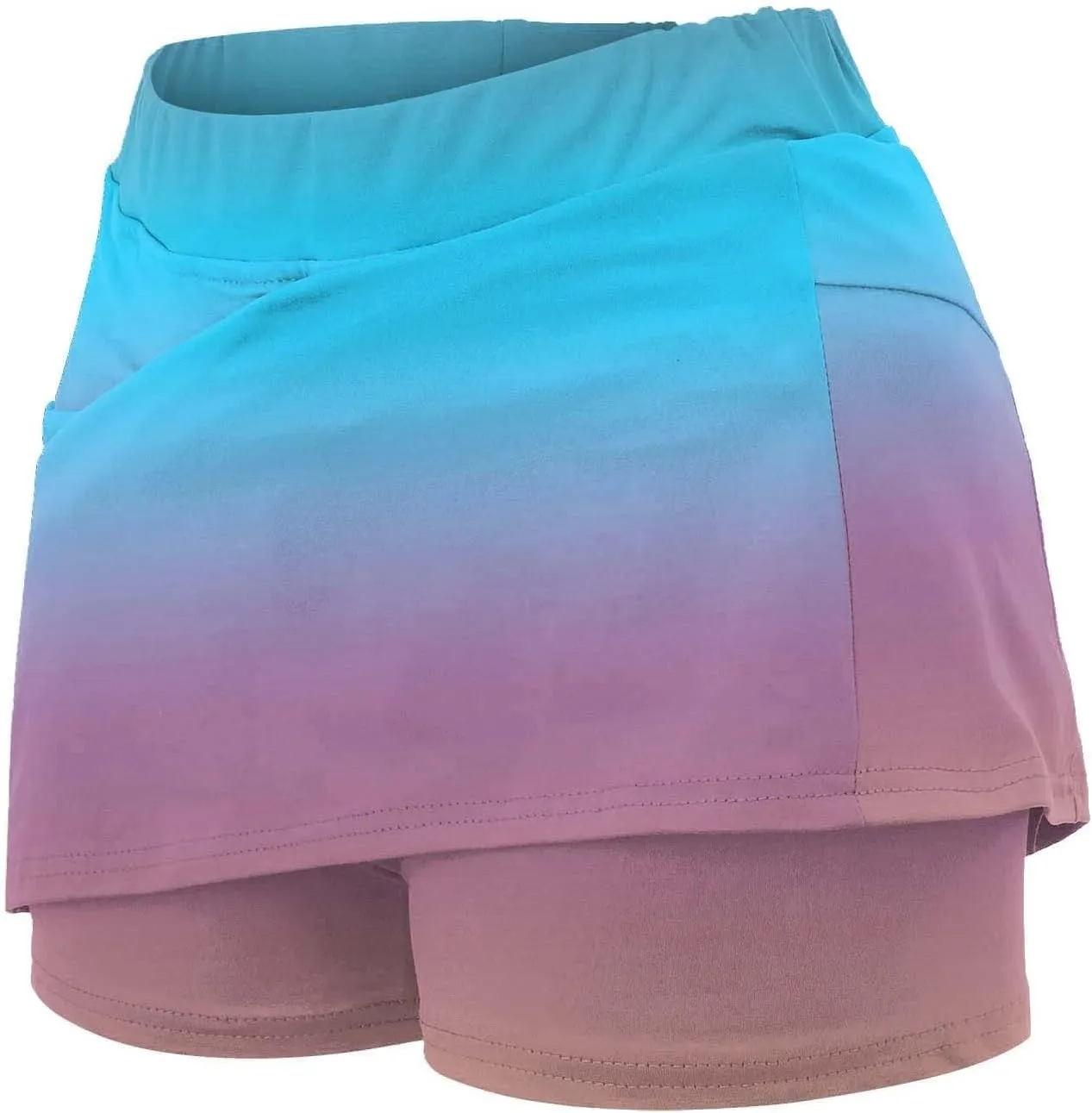 Women's Athletic Skorts with Pockets - High Waist Tennis Golf Skorts Summer Yoga Skirt Stretch Sports Apparel