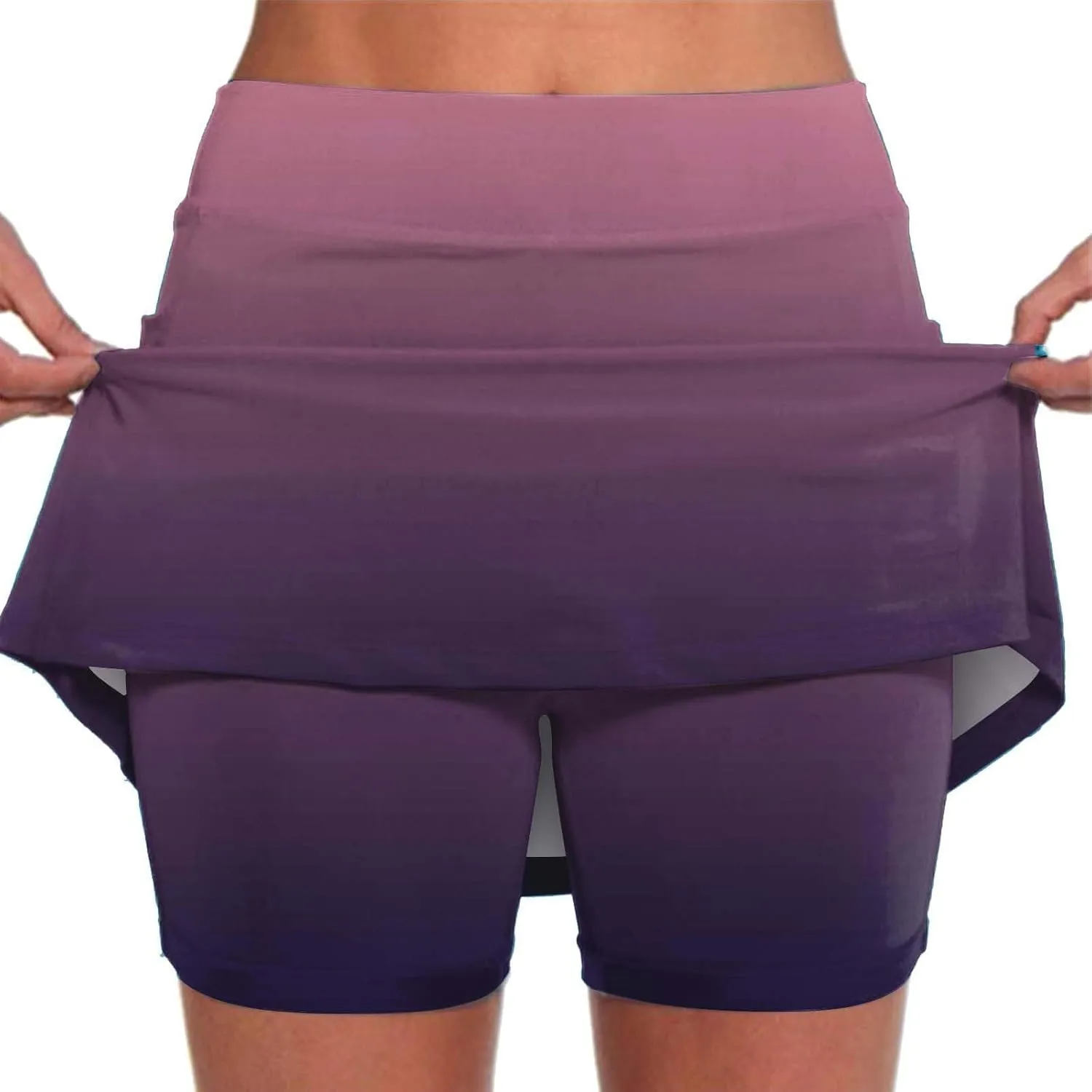 Women's Athletic Skorts with Pockets - High Waist Tennis Golf Skorts Summer Yoga Skirt Stretch Sports Apparel