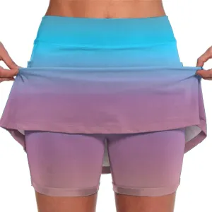 Women's Athletic Skorts with Pockets - High Waist Tennis Golf Skorts Summer Yoga Skirt Stretch Sports Apparel
