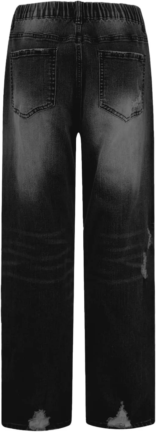 Women's Baggy Jeans Y2k Baggy Loose Boyfriend Trouser Jeans High Waisted Stretch Casual Fashion y2k Denim Pants