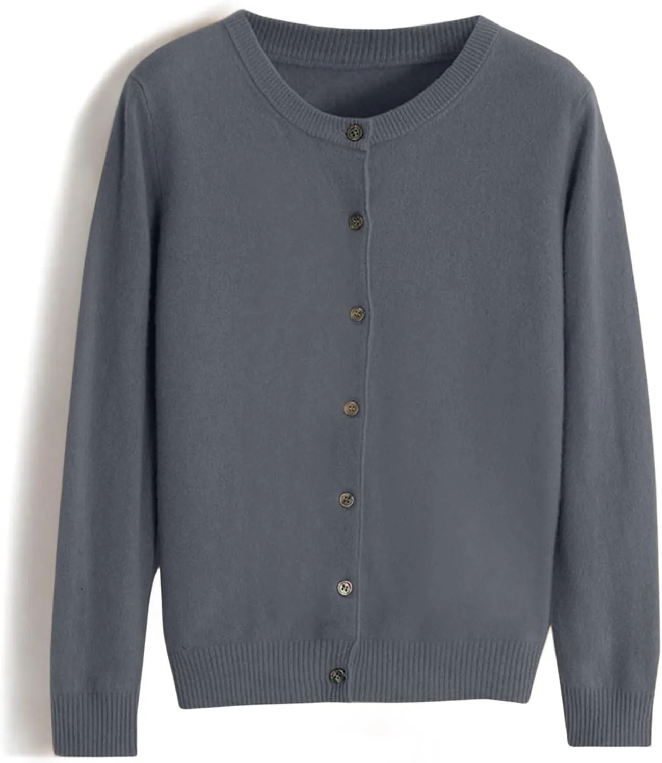 Womens Cardigan Sweaters Casual Crewneck Long Sleeve Button Down Lightweight Cardigans Plus Size Loose Fit Sweater