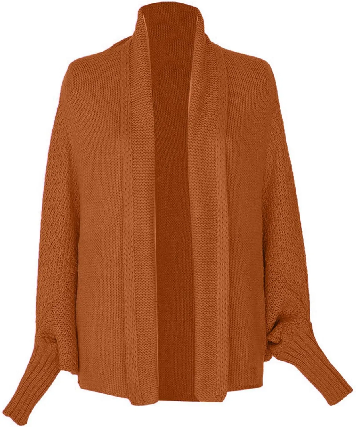 Womens Cardigan Sweaters Oversized Knit Batwing Long Sleeve Cardigan Open Front Lightweight Jacket Soft Outwear Coat