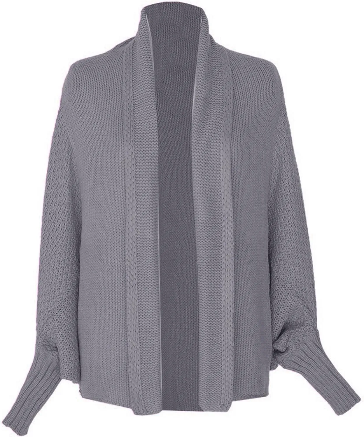 Womens Cardigan Sweaters Oversized Knit Batwing Long Sleeve Cardigan Open Front Lightweight Jacket Soft Outwear Coat