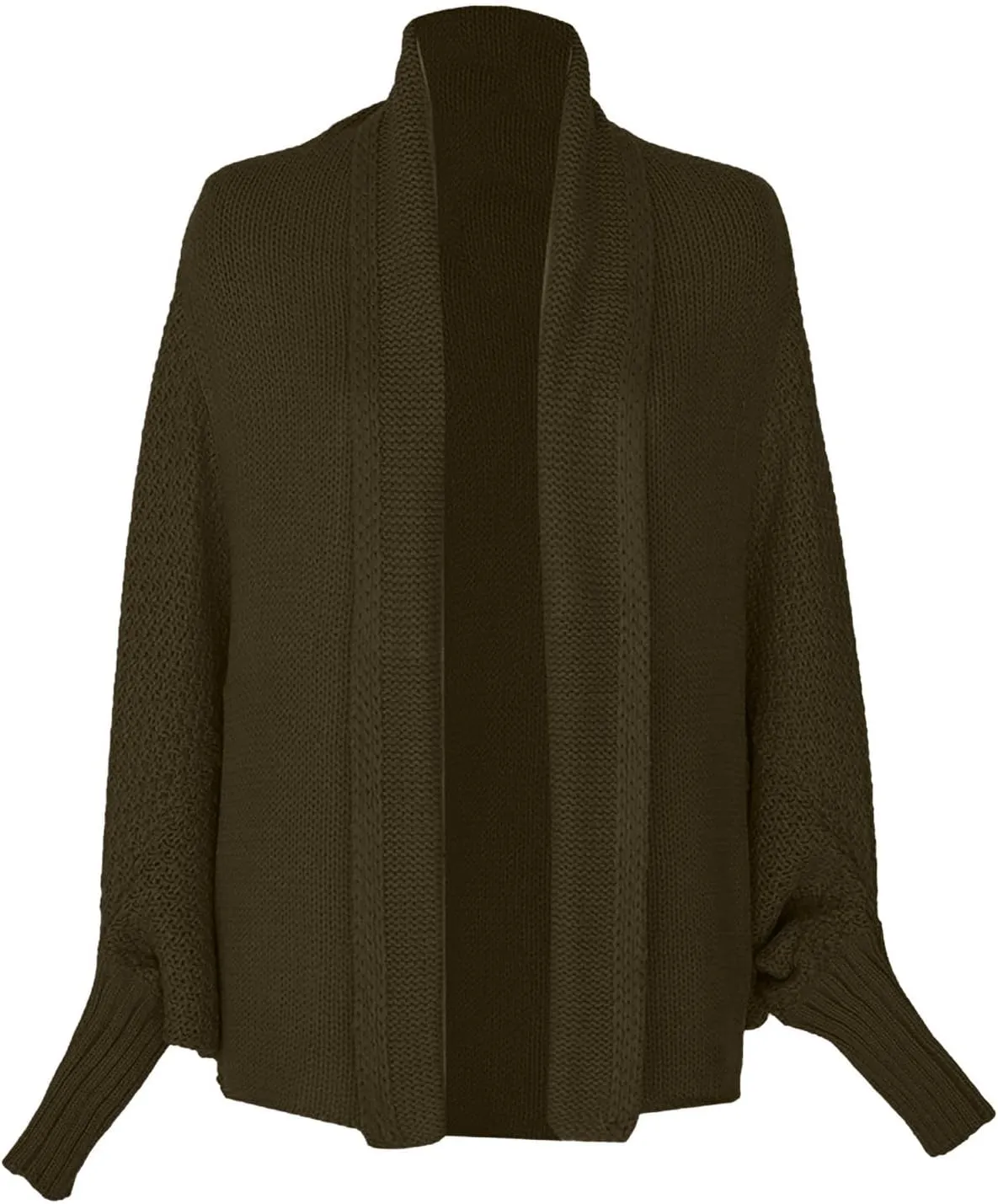 Womens Cardigan Sweaters Oversized Knit Batwing Long Sleeve Cardigan Open Front Lightweight Jacket Soft Outwear Coat